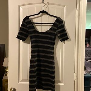 Free People , black and gray dress